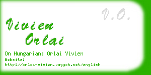 vivien orlai business card